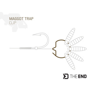 Klip na červy Delphin TheEND Maggot Trap 15ks