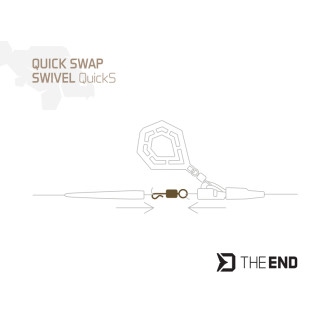 Rychloupínací obratlík Delphin The End QuickS vel.4 10ks
