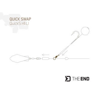 Rychloupínací obratlík Delphin The End QuickS Heli vel.4 10ks