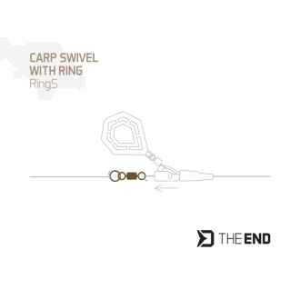 Obratlík s kroužkem Delphin The End RingS 10ks