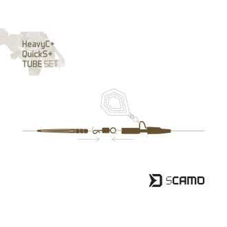 Set pro montáž Delphin sCAMO HeavyC + QuickS + Tube vel.4 5ks