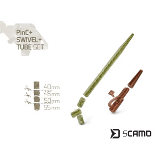 Set pro montáž Delphin sCAMO PinC + Swivel + Tube vel.4 5ks