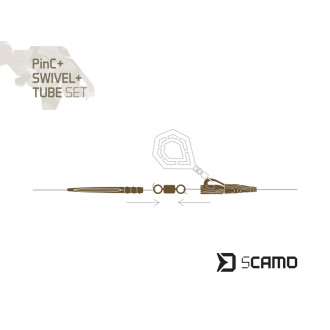 Set pro montáž Delphin sCAMO PinC + Swivel + Tube vel.4 5ks