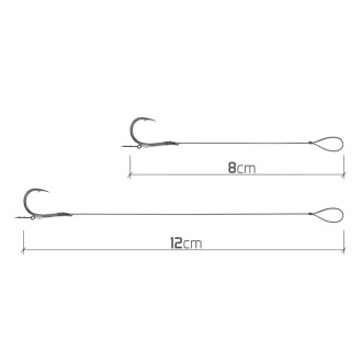 Feederový návazec Delphin Braided Sting 8cm 10ks