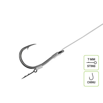 Feederový návazec Delphin Fluoro Sting 12cm 10ks