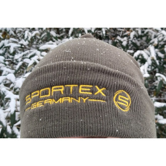 Rybářská čepice Sportex s logem zelená