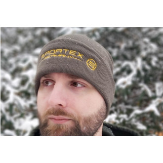 Rybářská čepice Sportex s logem zelená