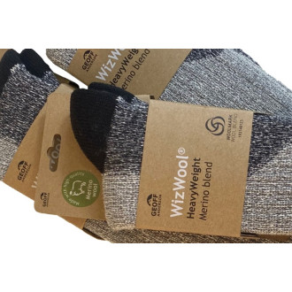 Ponožky Geoff Anderson WizWool Heavy Weight šedé - SET 2ks párů ponožek 37-40