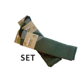 Ponožky Geoff Anderson WizWool Heavy Weight zelené - SET 2ks párů ponožek 37-40