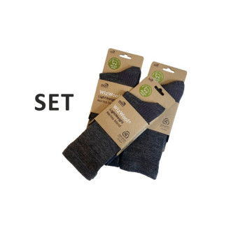 Ponožky Geoff Anderson WizWool Light Weight šedé - SET 3ks párů ponožek 37-40