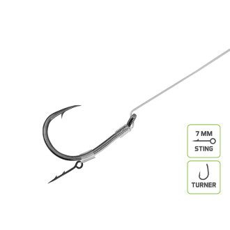 Feederový návazec Delphin Fluoro Sting 12cm 10ks