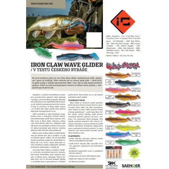 Nástraha Iron Claw Wave Glider 7cm 3,7g 6ks