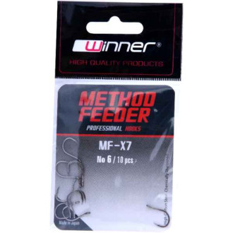 Háček - Profi Method Feeder MF X7 / 10ks balení