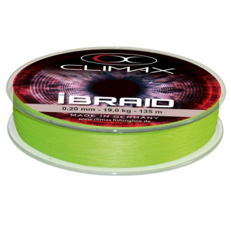 Pletená šňůra Climax iBraid neon-zelená 135m