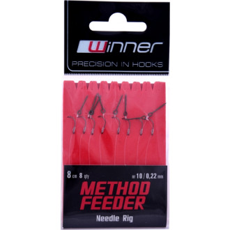 Hotový feeder návazec s jehlou na boilies 8cm / 8ks