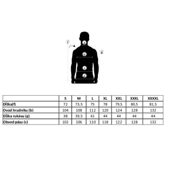 Tričko Geoff Anderson Organic Tee black, orange logo