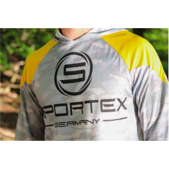 Triko Sportex s dlouhým rukávem UPF 50 žluto/šedá