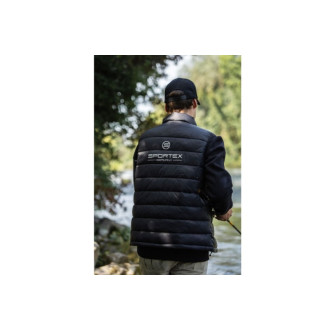 SPORTEX vesta černá s logem
