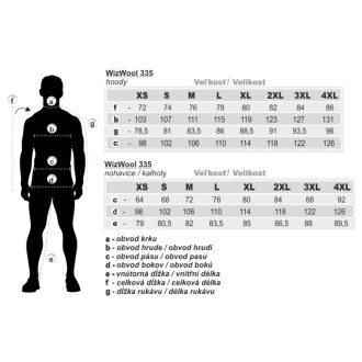 Geoff Anderson WizWool 335 mikina s kapucí + teplákové kalhoty