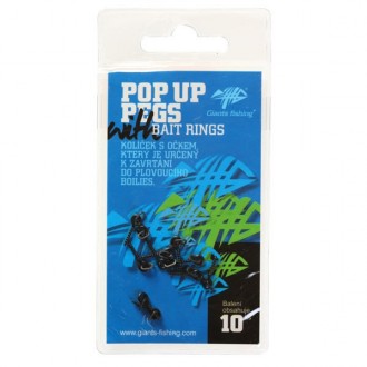 Kolíček s očkem Giants Fishing Pop Up Pegs with Bait Rings 10ks