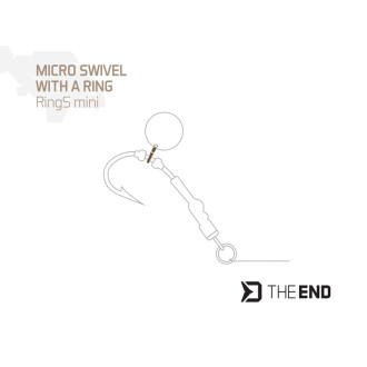 Mikro obratlík s kroužkem Delphin TheEnd RingS mini vel.13 10ks