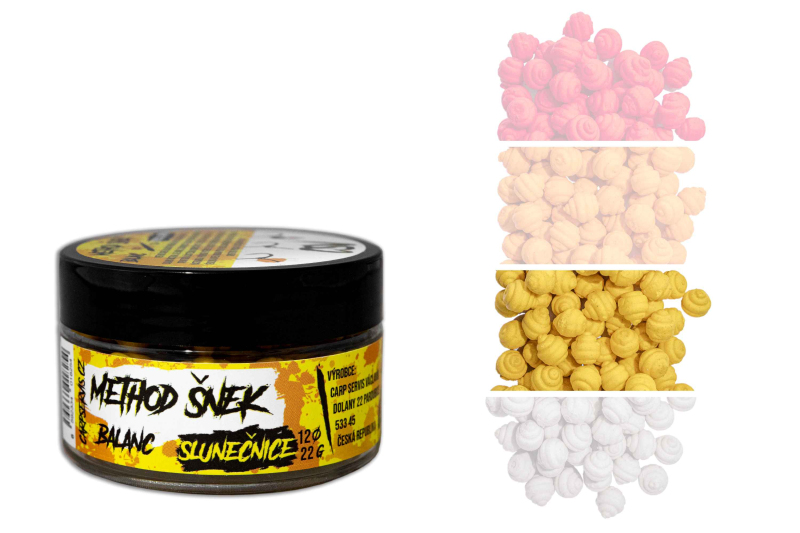 Vyvážená nástraha Carp Servis Václavík Method Šnek Feeder Balanc 22g
