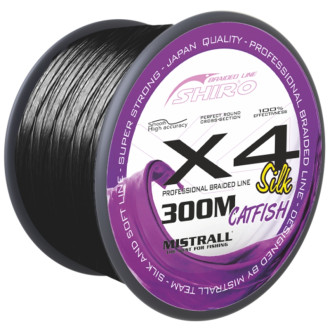 Šňůra Mistrall Shiro X4 Catfish černá 300m