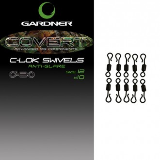 Obratlíky Gardner Covert C-Lok Swivels, vel.12 10ks