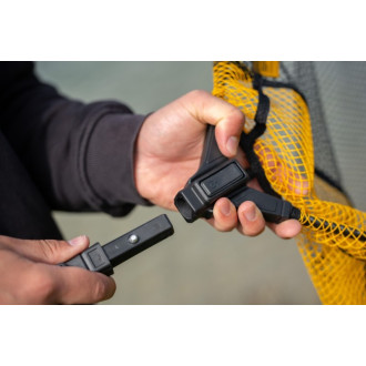 Přívlačový teleskopický SPORTEX podběrák s pogumovanou síťkou 60x50cm