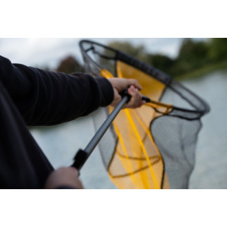 Přívlačový teleskopický SPORTEX podběrák s pogumovanou síťkou 60x50cm