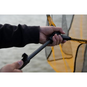 Přívlačový teleskopický SPORTEX podběrák s pogumovanou síťkou 60x50cm