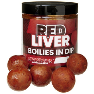 Boilies v dipu Starbaits Boilies In Dip Red Liver 150g
