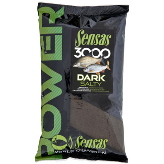 Krmení Sensas 3000 Power Dark Salty 1kg