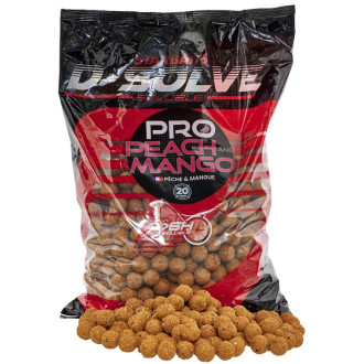 Boilies Starbaits D-Solve Probiotic Peach - Mango 2,5kg 20mm