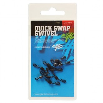 Rychlovýměnný obratlík Giants Fishing Quick Swap Swivel 10ks