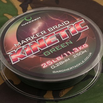 Splétaná šňůra Gardner Kinetic Marker Braid 0,28 mm 250m