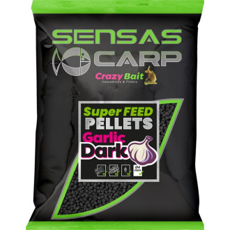 Pelety Sensas Super Feed Garlic Dark 650g