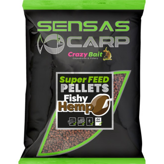 Pelety Sensas Super Feed Fishy Hemp 650g