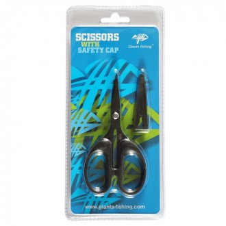 Nůžky Giants Fishing Scissors with Safety Cap černé