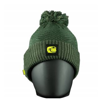 Čepice RidgeMonkey APEarel ThermaPro Waterproof Bobble Hat Green