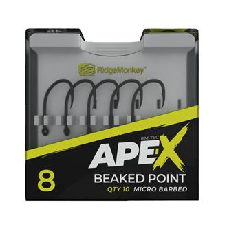 Háček RidgeMonkey Ape-X Beaked Point Barbed 10ks