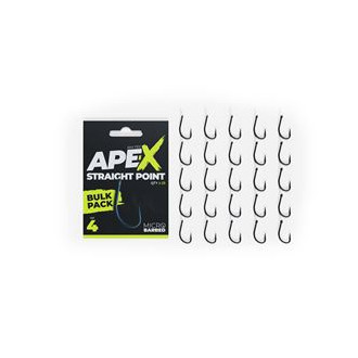 Háčky RidgeMonkey Ape-X Straight Point Barbed Bulk Pack 25ks