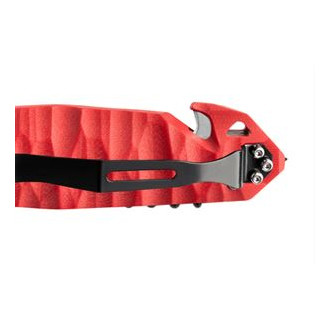 CAC ARMY KNIFE TEXTURED PA6 FV RED HANDLE
