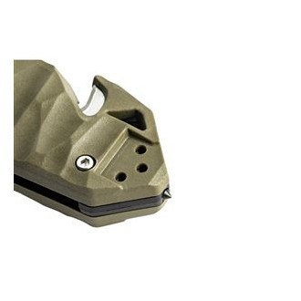 CAC S200 FRENCH ARMY KNIFE TEXTURED PA6 FV ARMY GREEN HANDLE