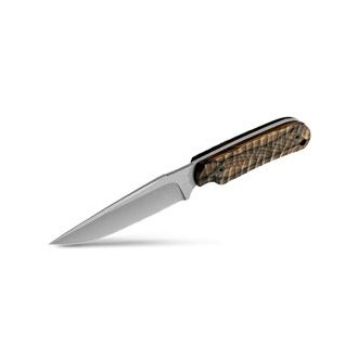 COMMANDEUR ALL PURPOSE KNIFE  G10 ZIRICOTE WOOD HANDLE / KYDEX SHEATH