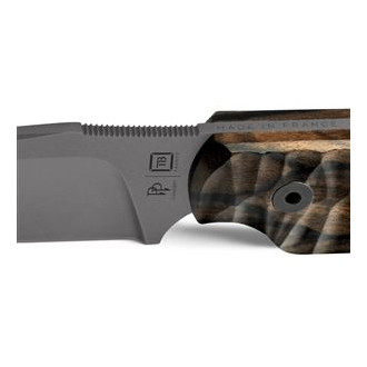 COMMANDEUR ALL PURPOSE KNIFE  G10 ZIRICOTE WOOD HANDLE / KYDEX SHEATH