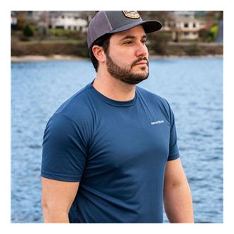 Commercial Boat SS Tech Tee  Blue Abyss S