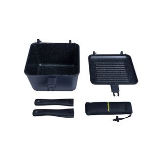 Pánev RidgeMonkey Connect Deep Pan and Griddle XL Granite Edition