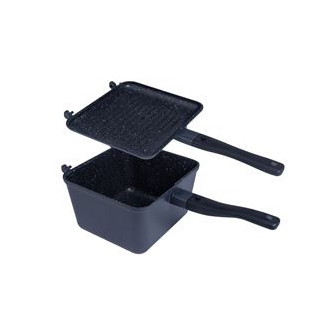 Pánev RidgeMonkey Connect Deep Pan and Griddle XL Granite Edition