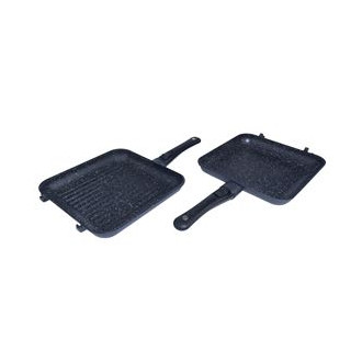 Pánev RidgeMonkey Connect Pan & Griddle XXL Granite Edition